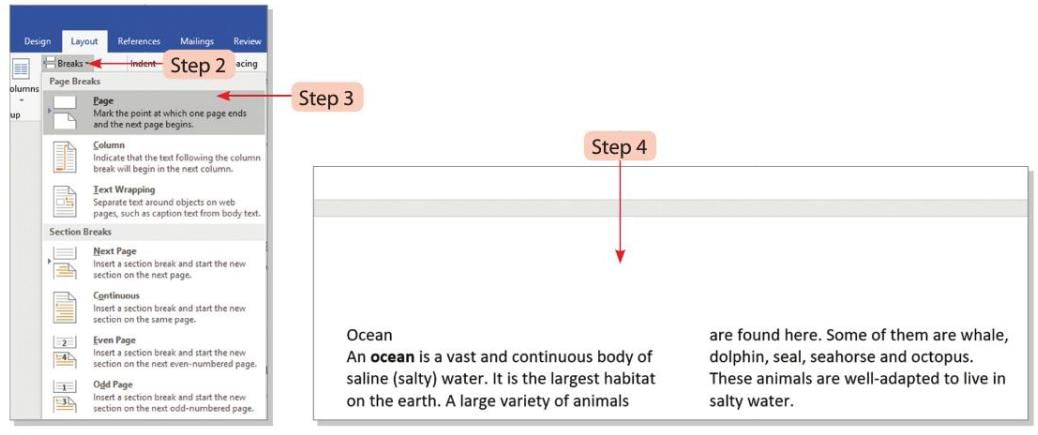 Advance features of Word Processor (Part -1) Chapter Notes | Computer Studies Class 5 ICSE