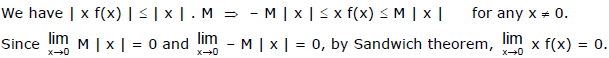 Limits, Chapter Notes, Class 11, Maths