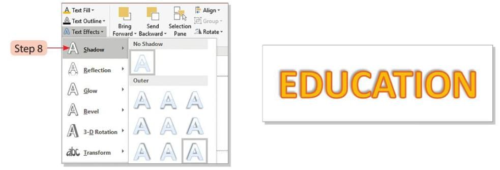 Presentation Software: Special effects Chapter Notes | Computer Studies Class 5 ICSE