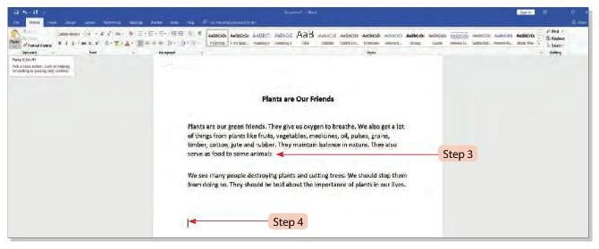 Word 2016 Chapter Notes | Computer Studies Class 3 ICSE