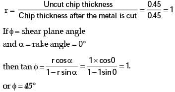 GATE Past Year Questions: Machining Parameters