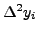 $ \Delta^2 y_i$