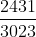 $\frac{2431}{3023}$