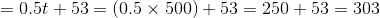 $%3D%200.5t%20+%2053%20%3D%20%280.5%20%5Ctimes%20500%29+53%3D250+53%3D303$
