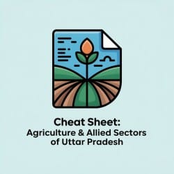 Cheat Sheet: Agriculture and Allied sectors of Uttar Pradesh - Course ...