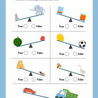 Printable Worksheet: Heavy and Light - Mathematics Olympiad for Class 1 ...