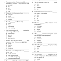 English Olympiad Previous Year Questions - 1 - Class 6 PDF Download