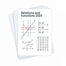 Relations and Functions 2025 - Class 12 PDF Download