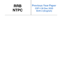 RRB NTPC Previous Year Paper CBT - 1 2021 (Shift 2) - RRB NTPC/ASM/CA ...