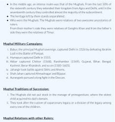 Notes of ch 4 Mughal Empire class 7 PDF Download
