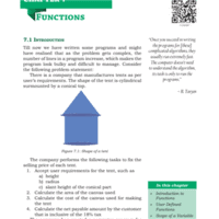 NCERT Textbook Functions - Computer Science for Class 11 - Humanities/Arts