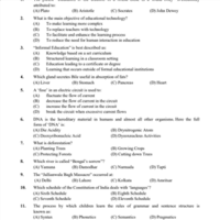 B.Ed Entrance Punjab B. Ed CET Previous Year Question Paper 2025 (Punjab)