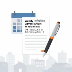 UPSC Weekly Current Affairs PDF - Hindi PDF Download