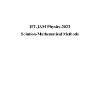 IIT JAM Physics - 2023 Solution Past Year Paper PDF Download
