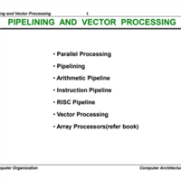 PPT Pipelining and Vector Processing - Computer Architecture and ...