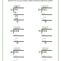 Visual Worksheet: Division - Mathematics for Class 5 PDF Download