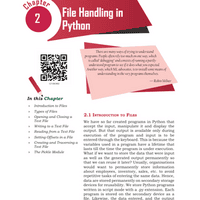 NCERT Textbook: File Handling in Python - Humanities/Arts PDF Download