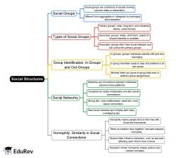 Social Structures Mind Map - MCAT PDF Download