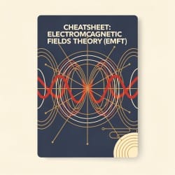 Cheatsheet Electromagnetic Fields Theory (EMFT) - Electromagnetic Fields