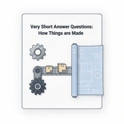 Very Short Answer Questions How Things are Made - EVS for Class 4 (Our