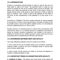 Overview Royalty Accounts - B Com PDF Download