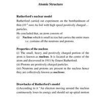 Revision Notes: Structure of Atom - JEE PDF Download