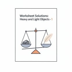 Heavy and Light Objects Worksheet 1 - Class 2 Maths (Joyful-Maths) PDF