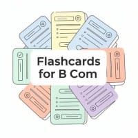 Flashcards for B Com