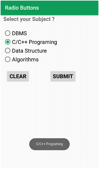How to add Radio Buttons in an Android Application? - Software Development