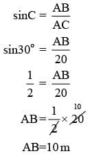 NCERT Solutions for Class 10 Maths Chapter 9 - Some Applications of Trigonometry (Exercise 9.1)