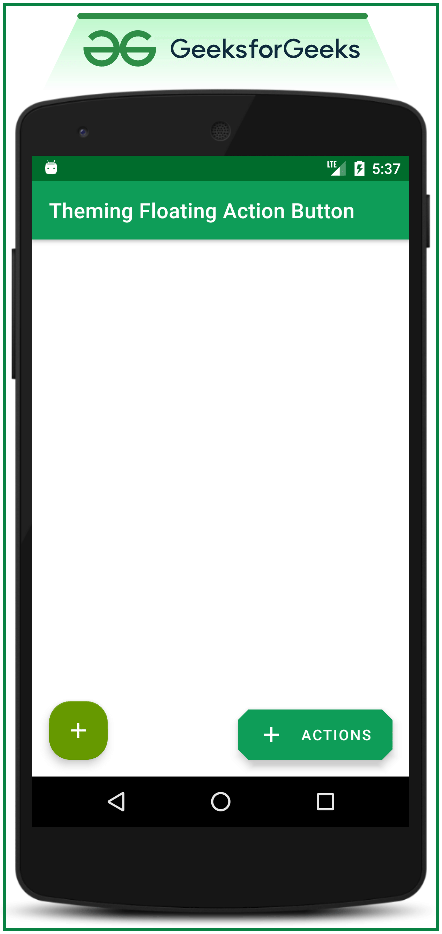 Theming Floating Action Buttons in Android with Example - Software Development