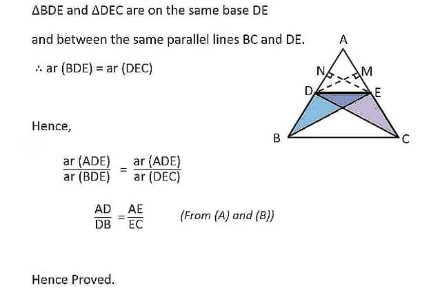 Theorem 1 ( Thales theorem)