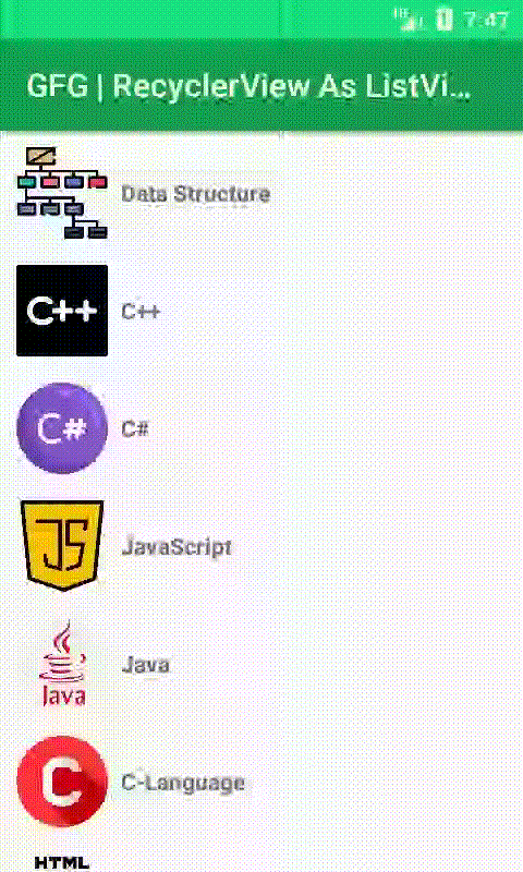 RecyclerView using ListView in Android With Example - Software ...
