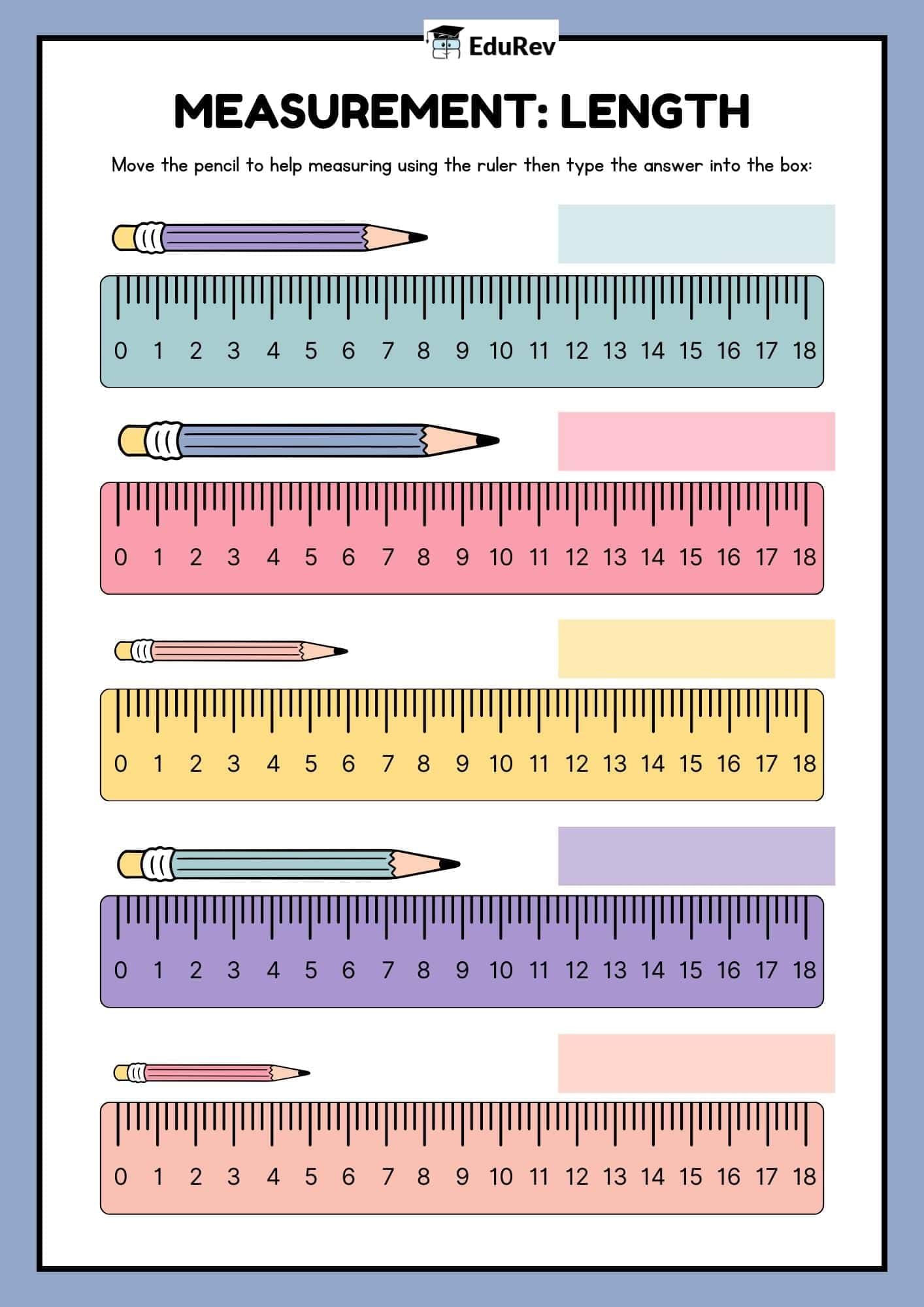 Visual Worksheet: Measuring Length | Mathematics (Maths Mela) Class 5 - New NCERT