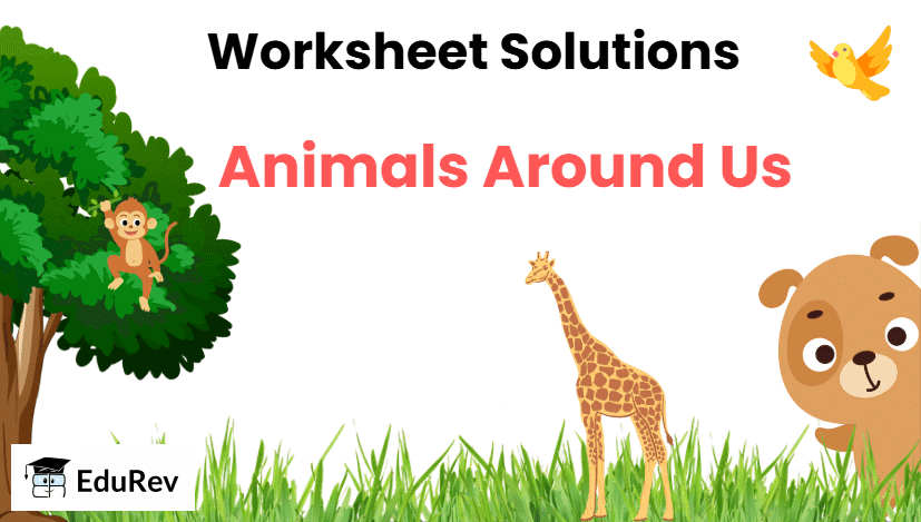 Animals Around Us - CBSE Worksheets- 1 Solutions
