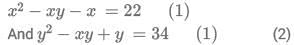 Linear Equations CAT Previous Year Questions with Answer PDF