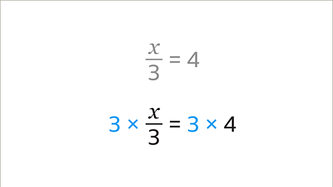 Solving for x - 4 - Year 7