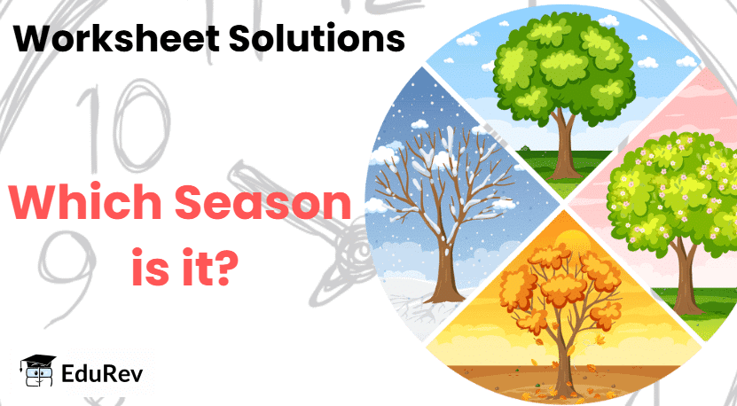 Worksheet Solutions: Which Season is it? | Worksheets with solutions for Class 2