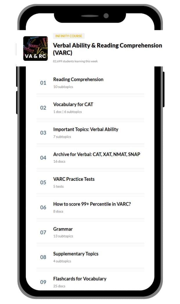 What all will you get under EduRev Infinity Package for CAT? | Quantitative Aptitude (Quant)