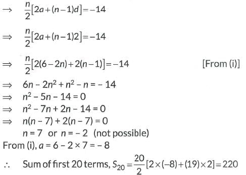 Class 10 Maths Chapter 5 Previous Year Questions - Arithmetic Progressions