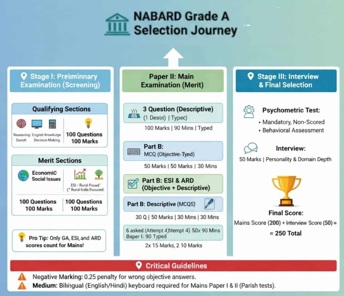 Nabard Pattern NABARD Assistant Manager ESI and ARD Syllabus 2026 Topic-wise Weightage