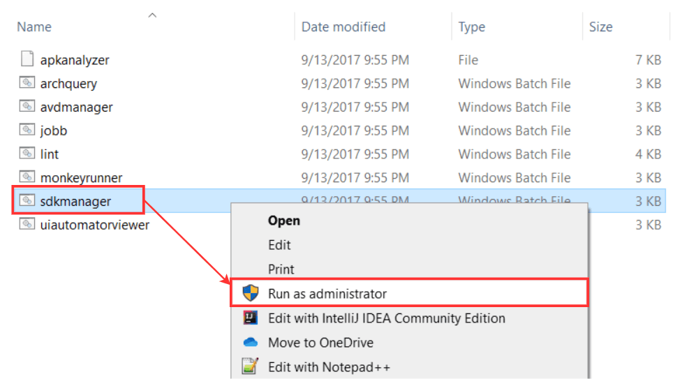 Step 3: Opening SDK Manager
