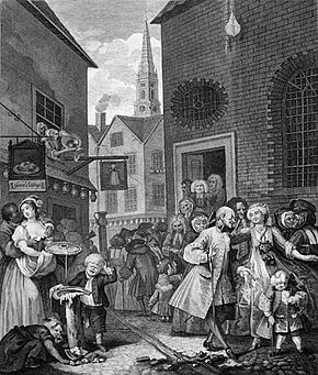 Many people migrated to London in search of work opportunities 