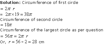 Exercise 1 - Chapter 12 - Areas Related to Circles, Class 10, Maths