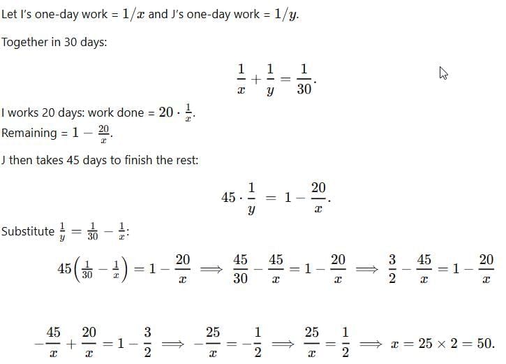 Sample Previous Year Questions: Time and Work | Quantitative for GMAT