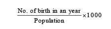 Population: Birth & death Rate, Sex Ratio | Additional Study Material for NEET