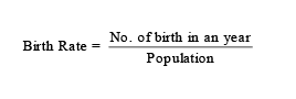 Population: Birth & death Rate, Sex Ratio | Additional Study Material for NEET