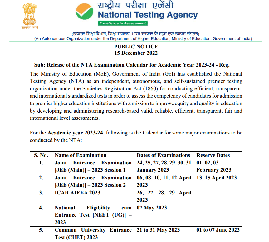 NEET UG Exam Date 2025: Latest NEWS by NTA