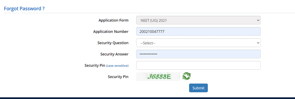 How to Retrieve Password for the NEET Application Form 2024? | News & Notifications: NEET