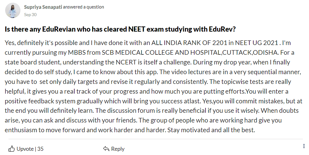 Supriya Senapati, from a Dropper to a Doctor | Chemistry Class 12 - NEET